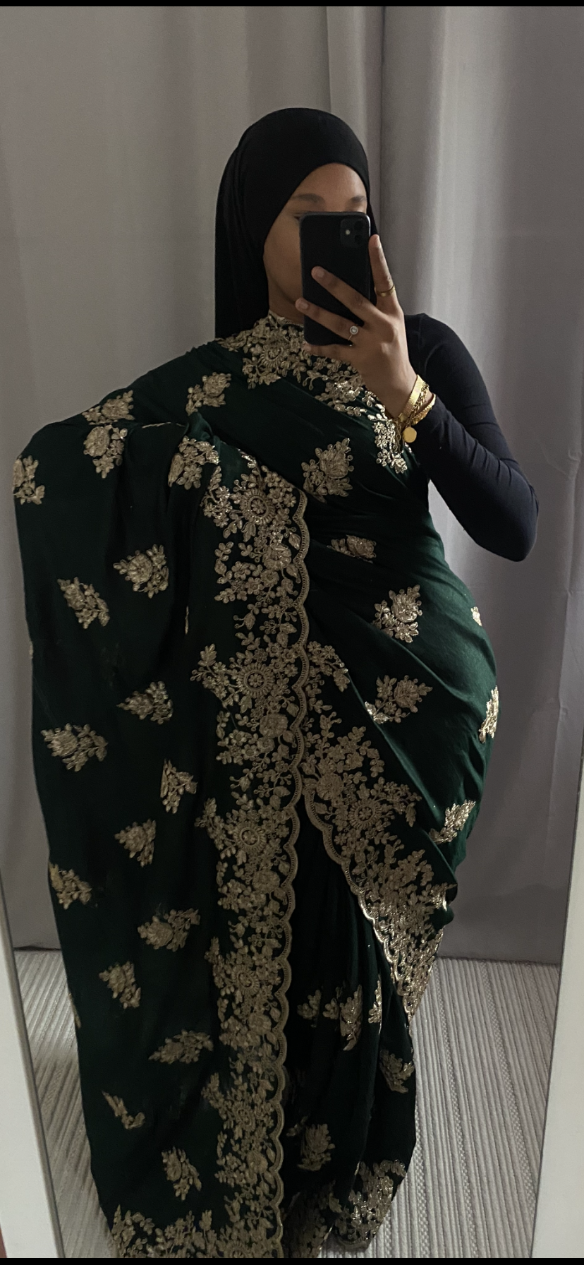 Saree Nour vert