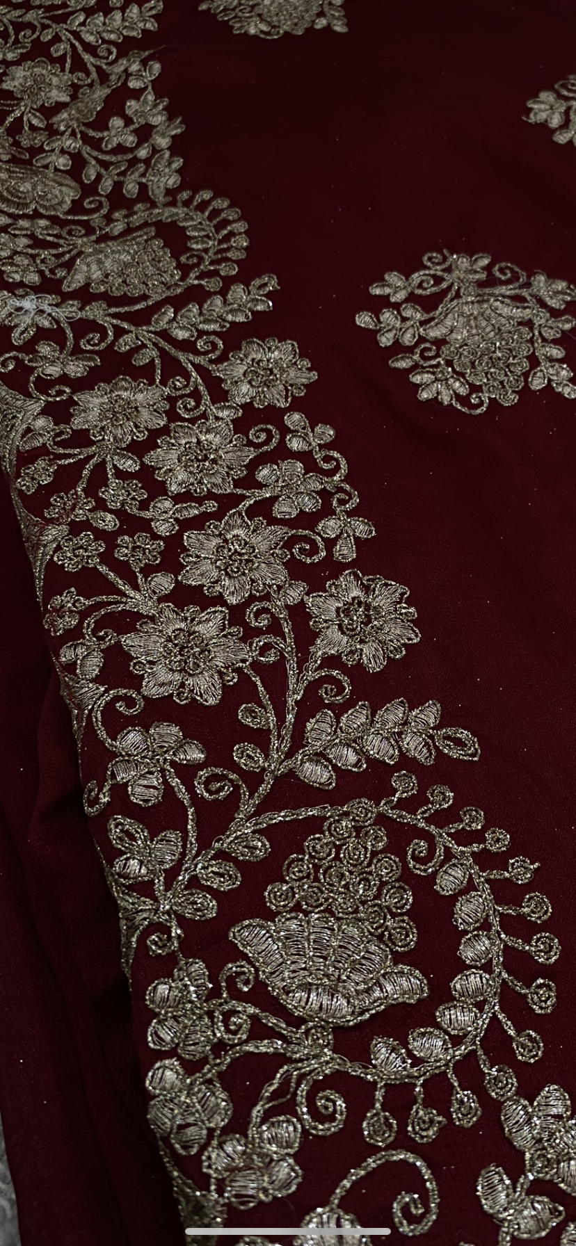 Saree Nour rouge