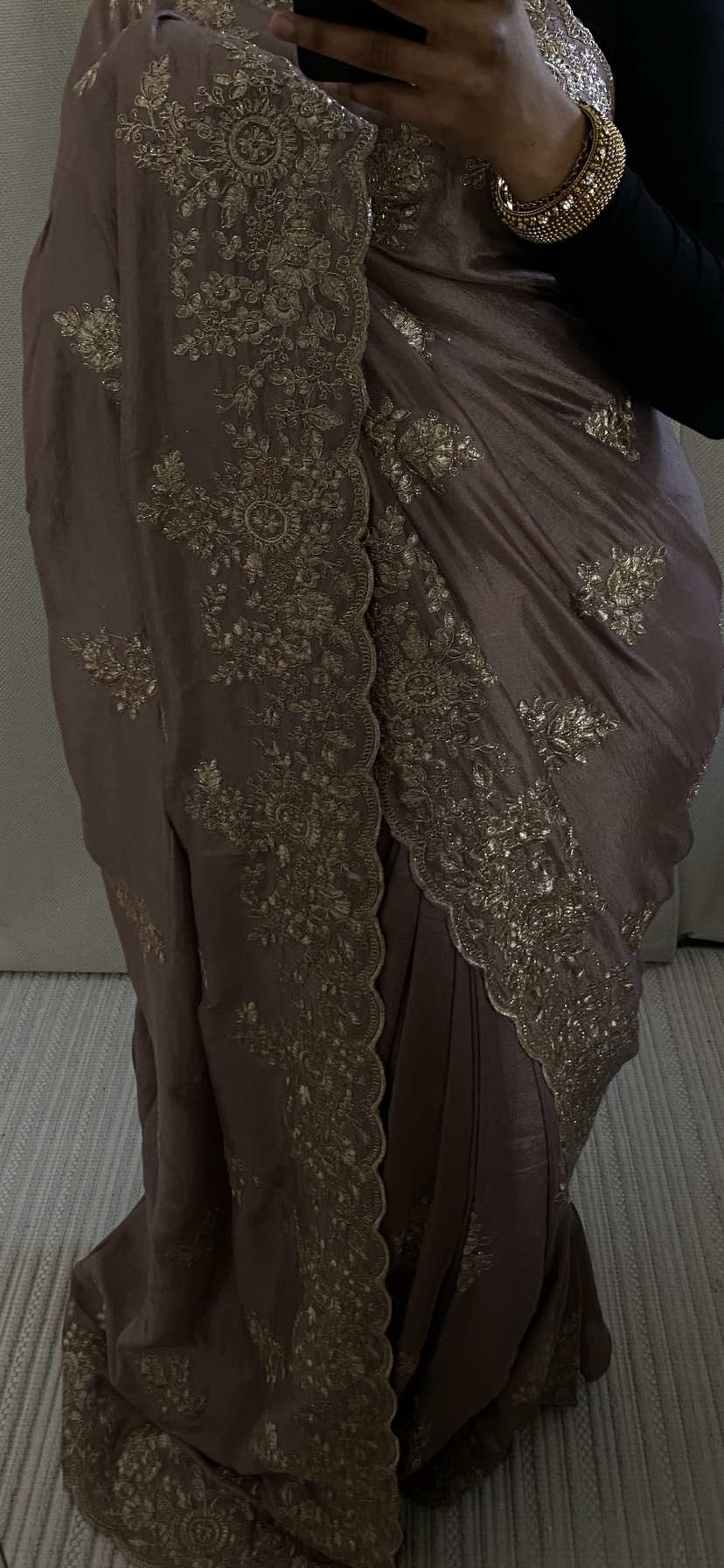 Saree Nour violet