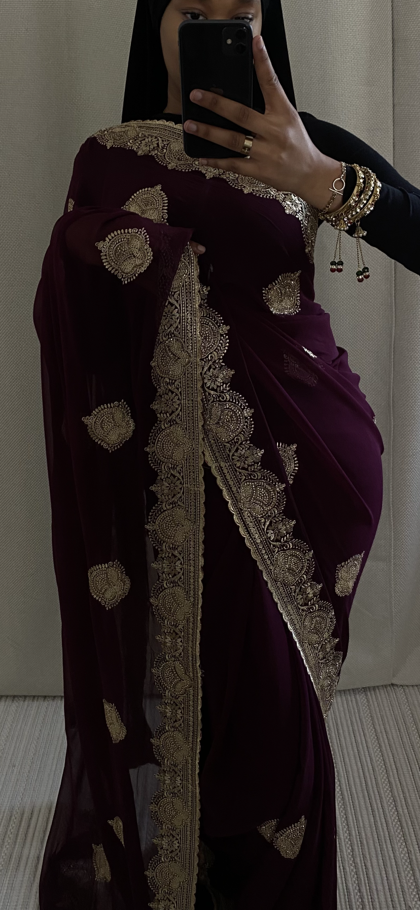 Saree Mayssa violet