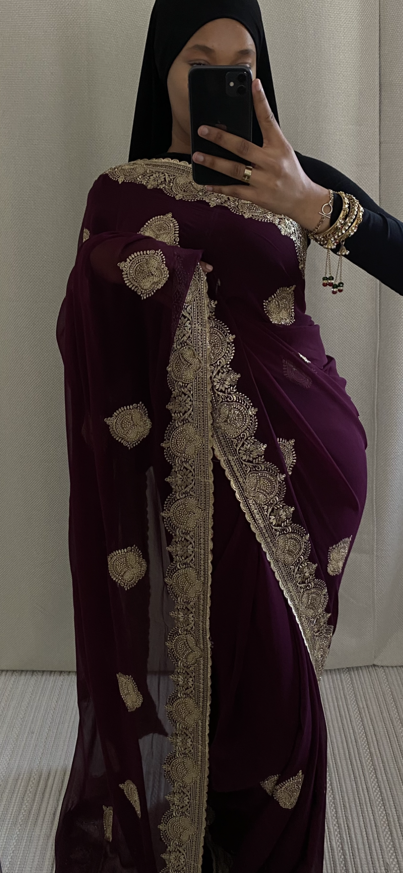 Saree Mayssa violet