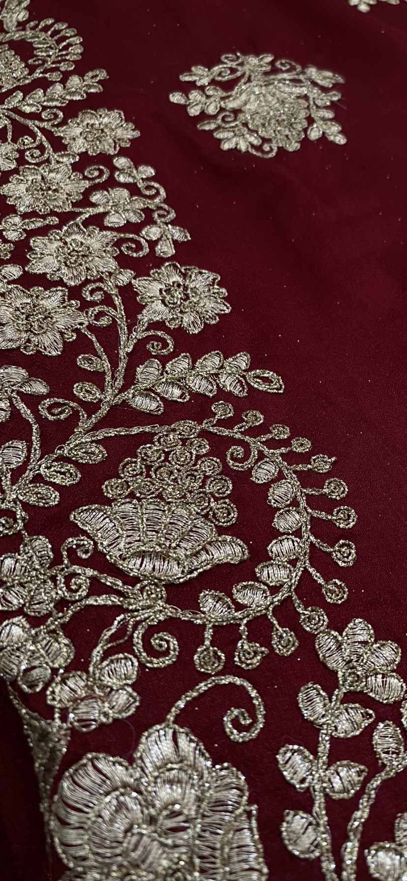 Saree Nour rouge