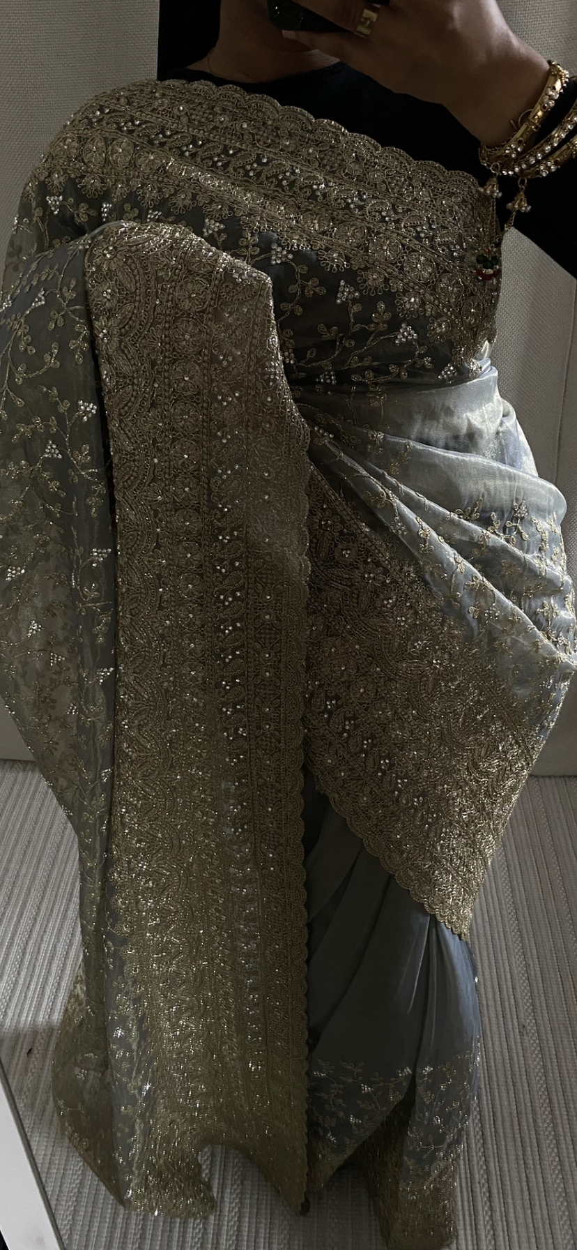 Saree Rym gris