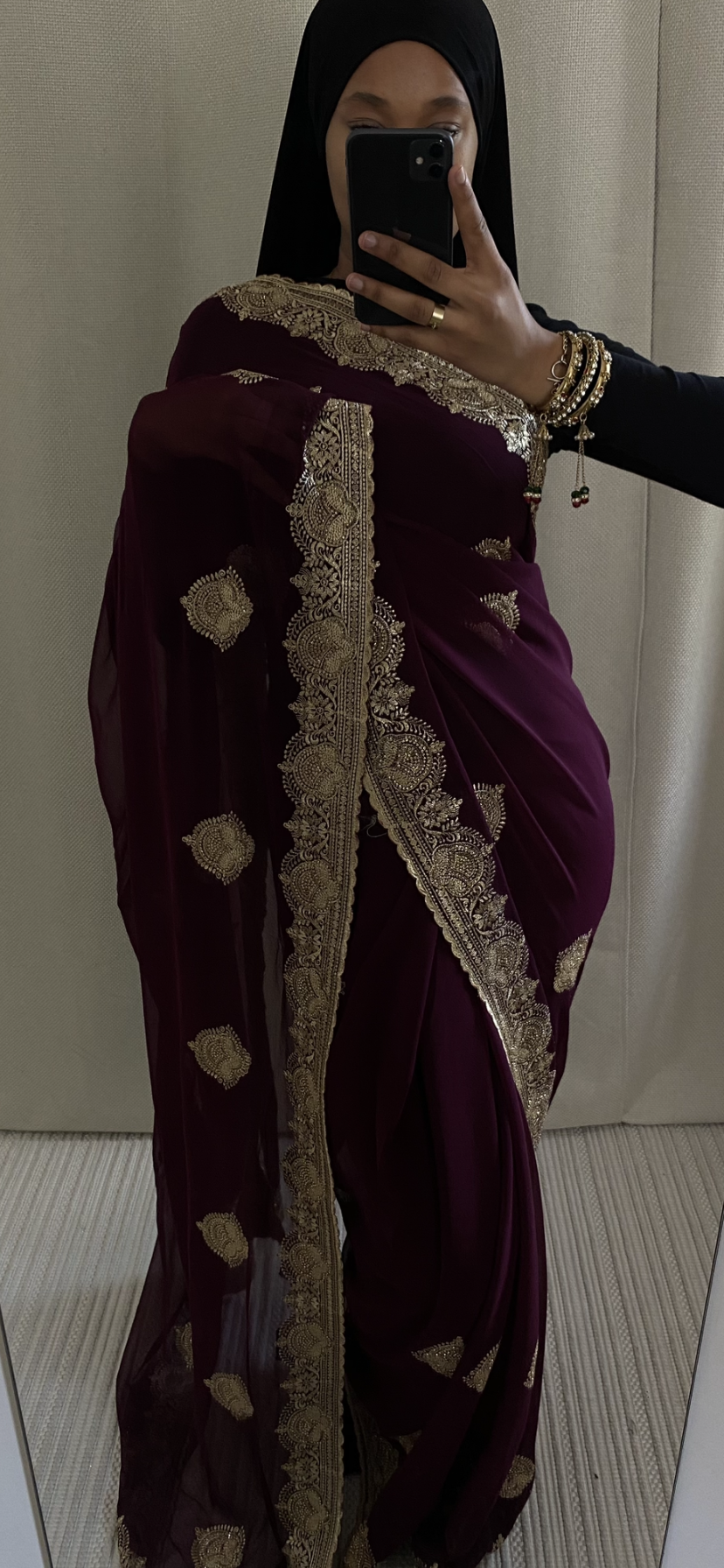 Saree Mayssa violet