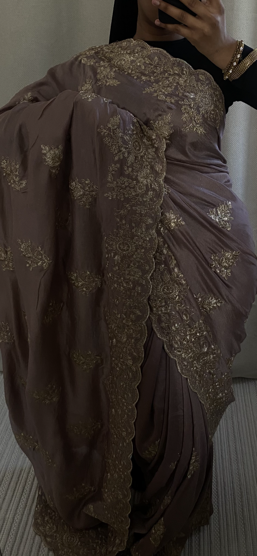 Saree Nour violet