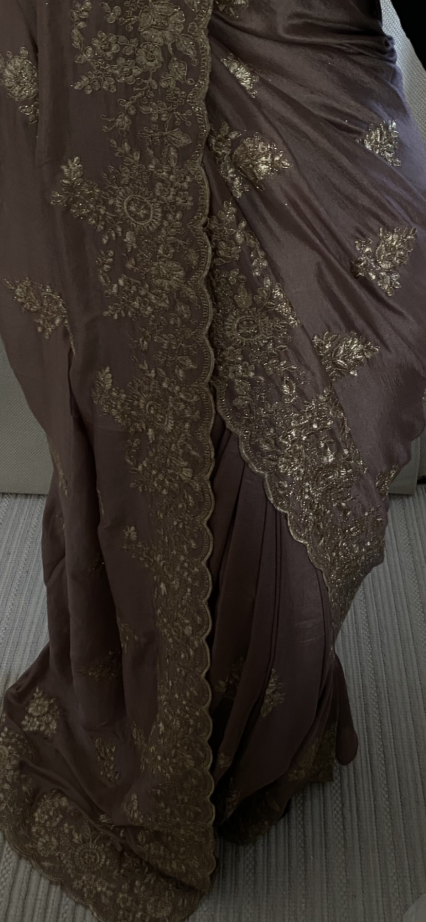 Saree Nour violet