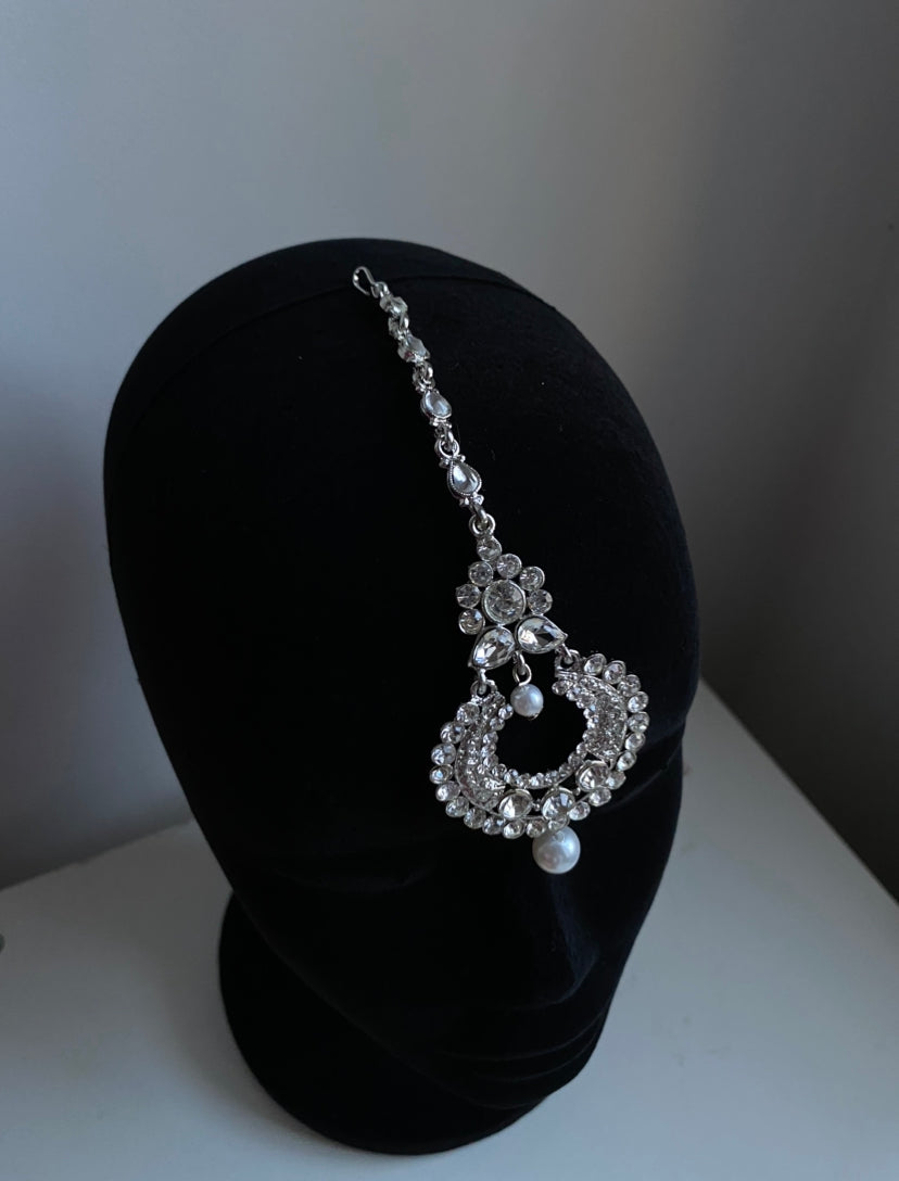 Bijoux de tête argenté