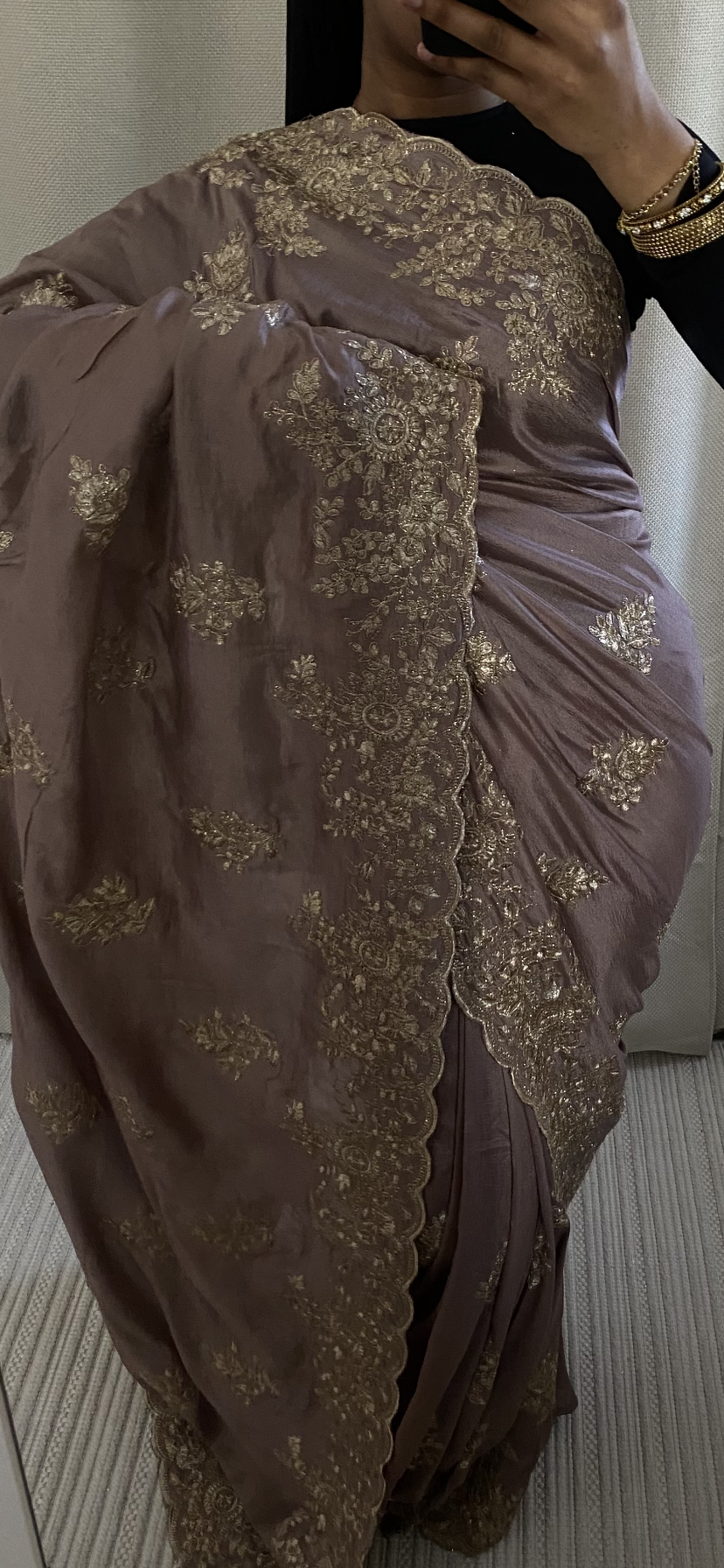 Saree Nour violet