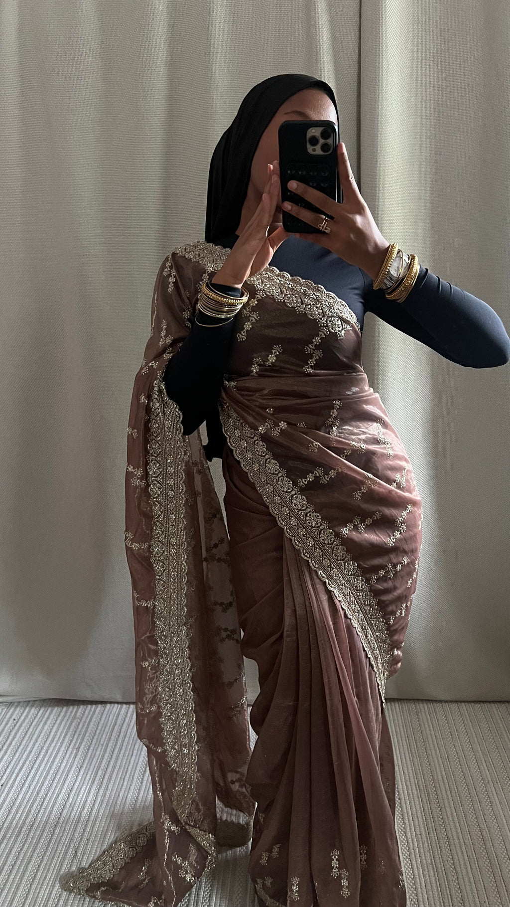 Saree Myah marron