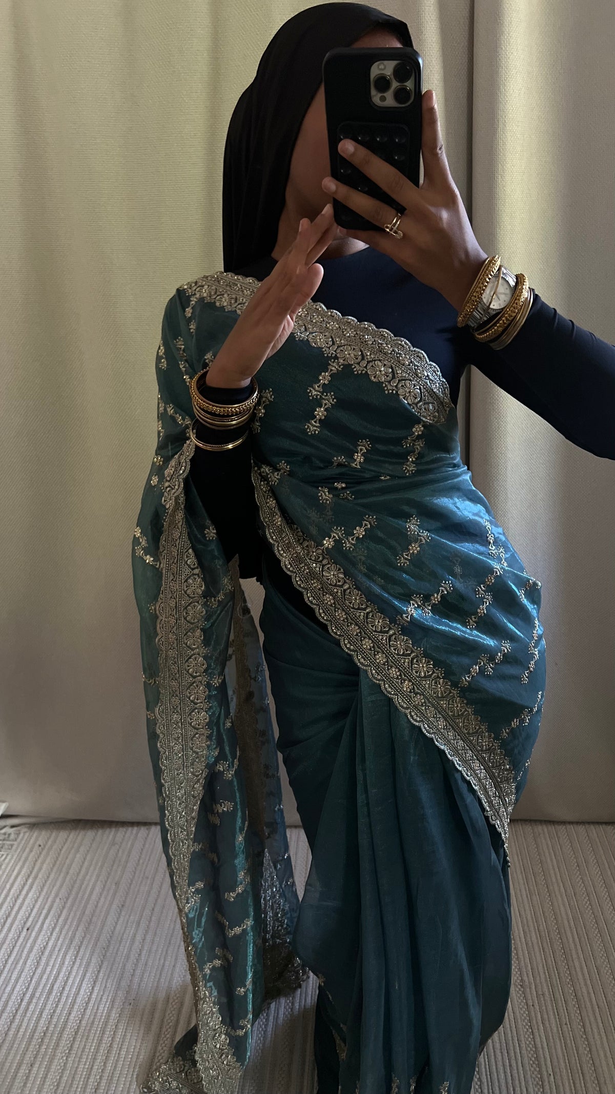 Saree Myah bleu