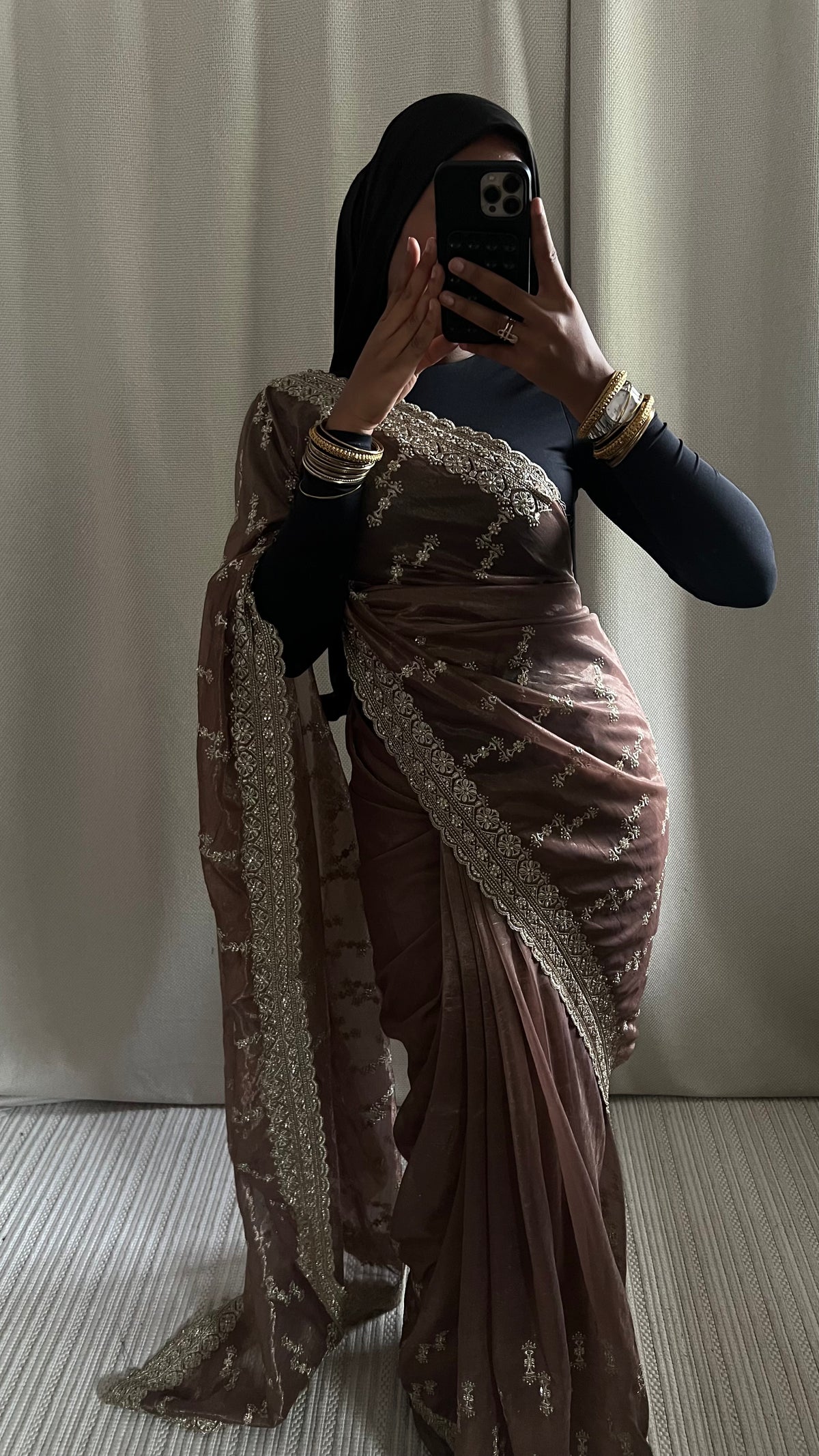 Saree Myah marron