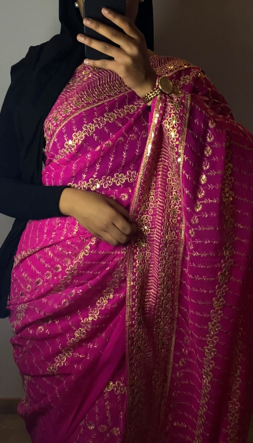 Pinky saree(3)