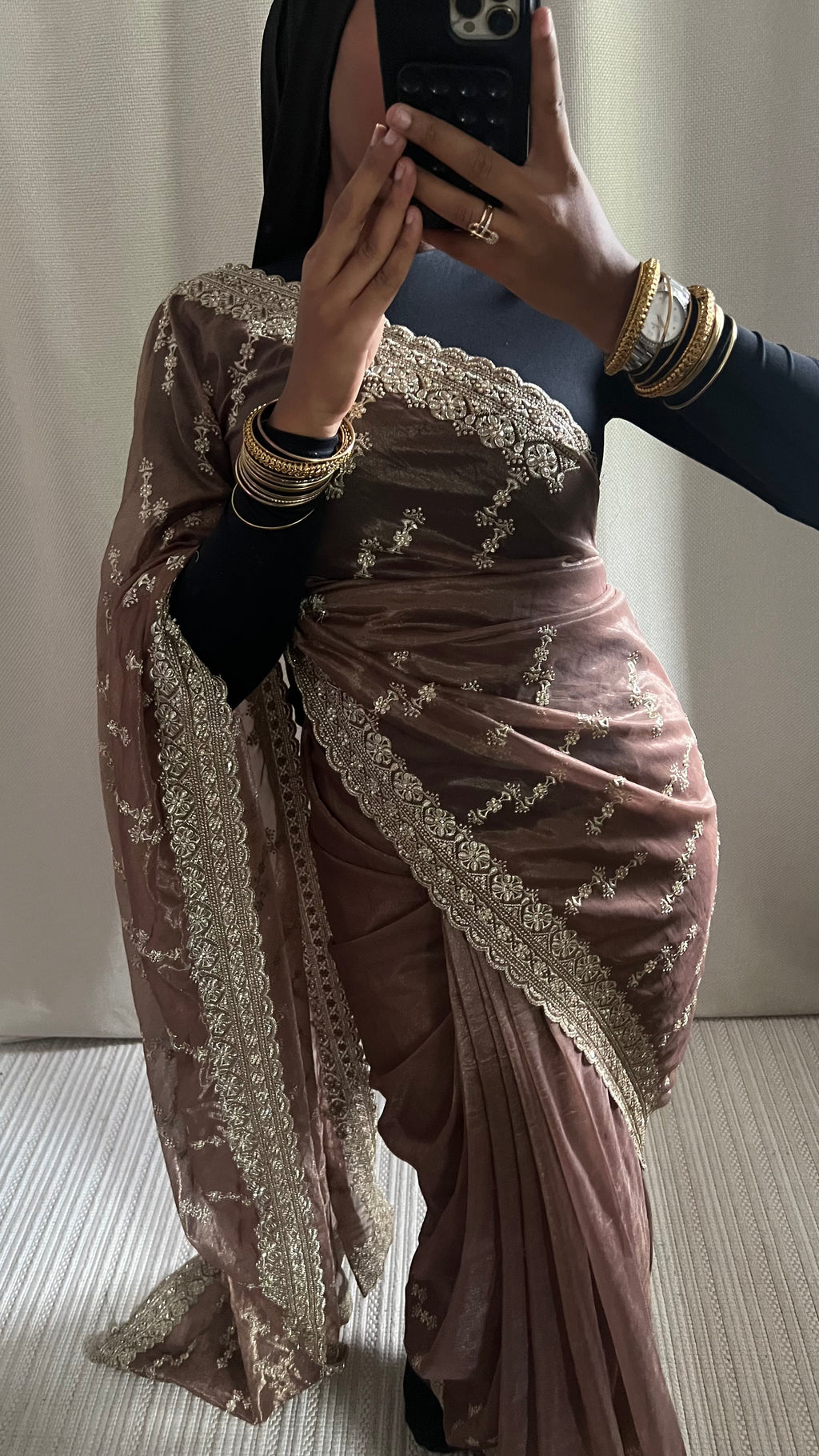 Saree Myah marron