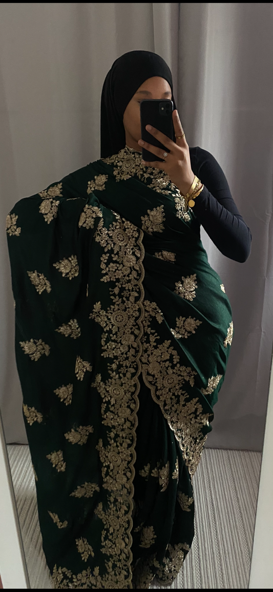 Saree Nour vert
