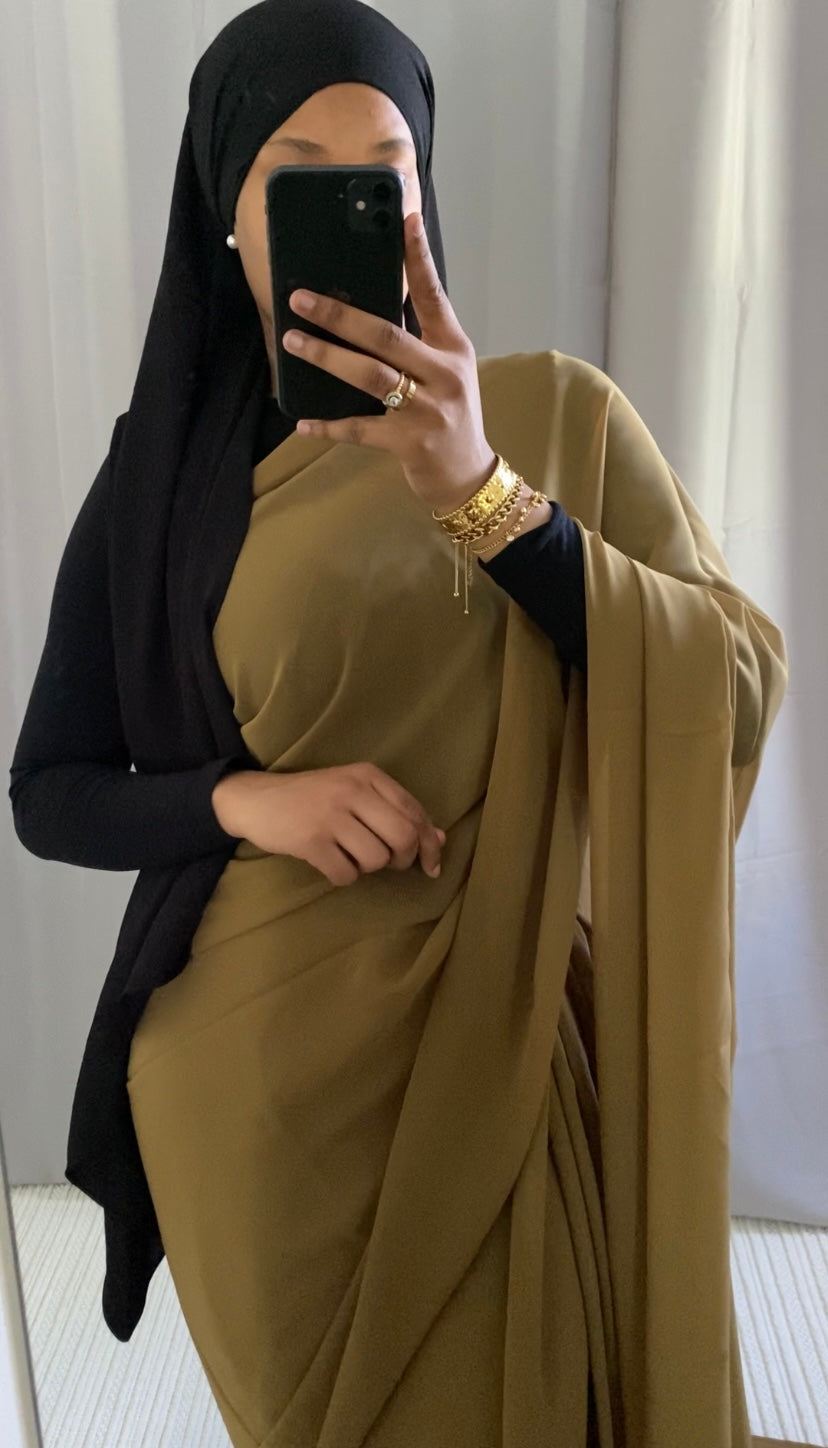 Saree uni kaki