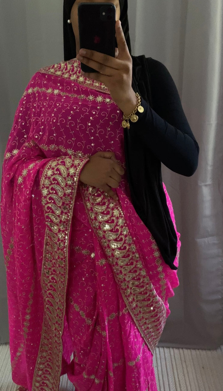 Pinky easy drape saree