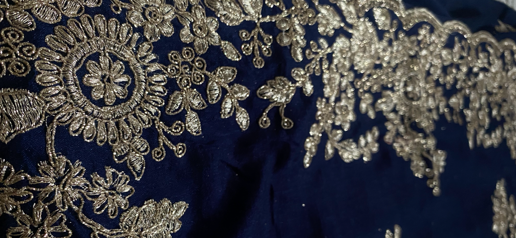 Saree Nour bleu