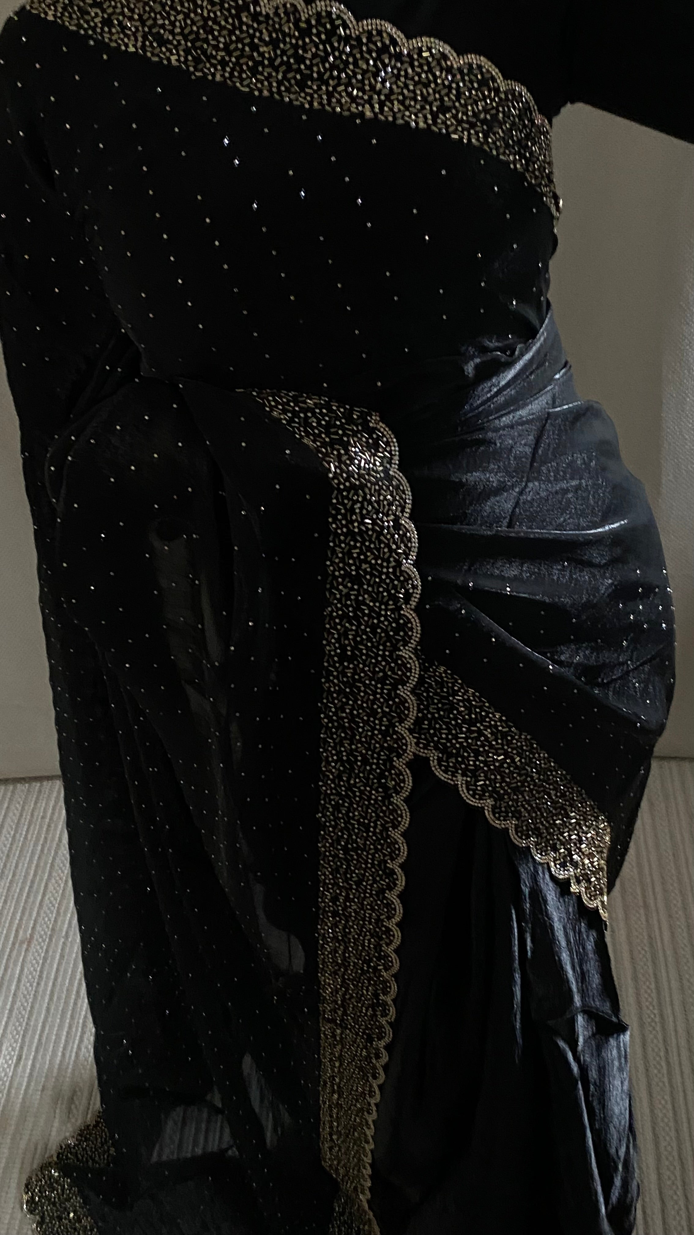 Saree orgenza Noir