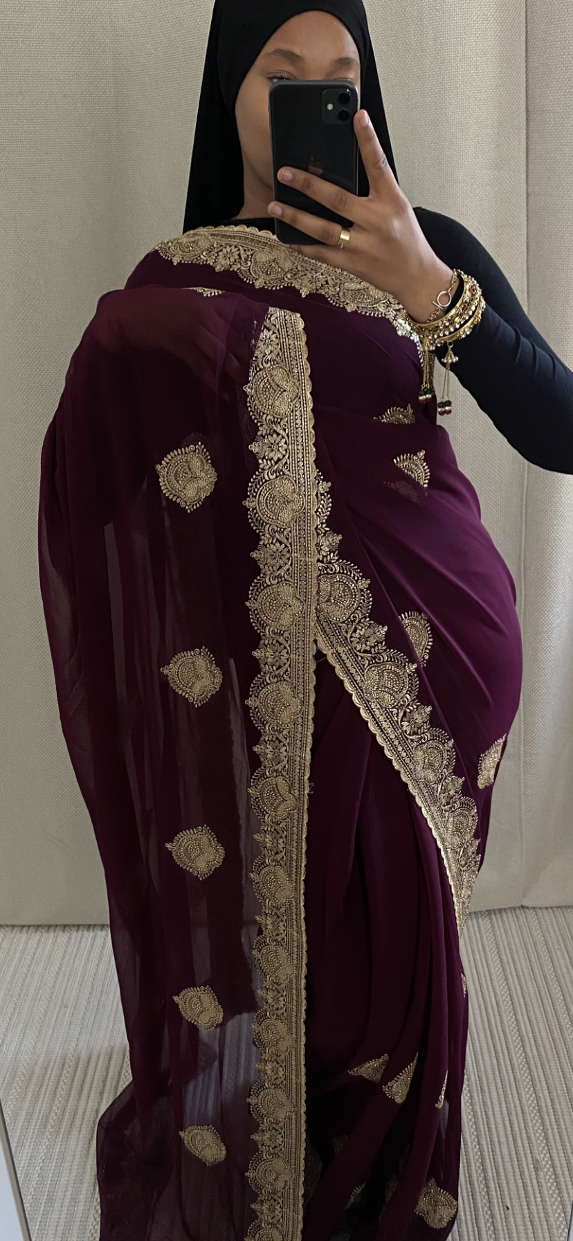 Saree Mayssa violet