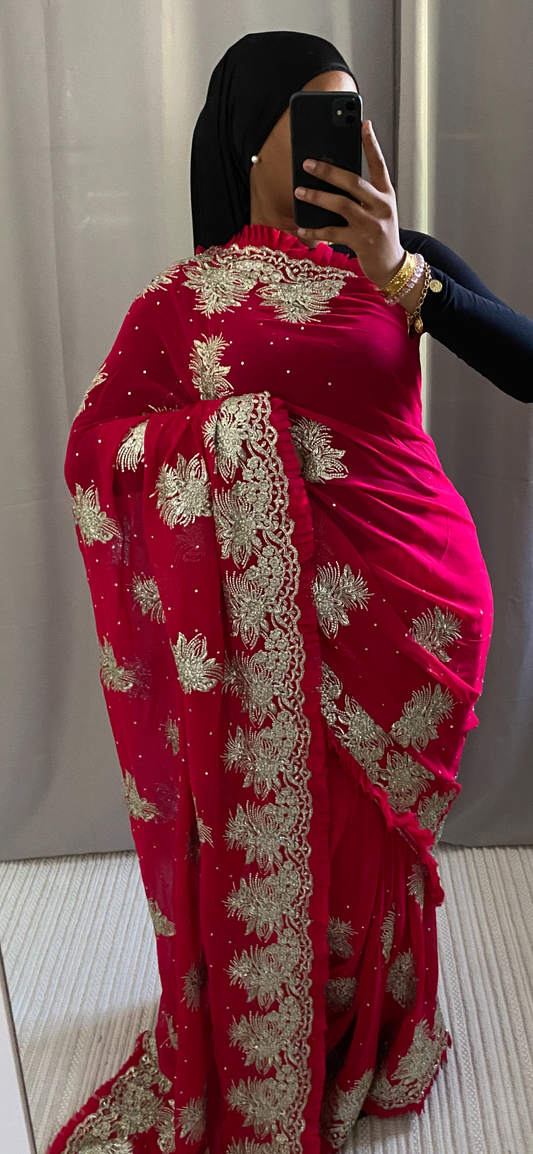 Saree Kajal rose