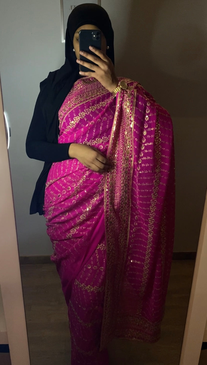 Pinky saree(3)