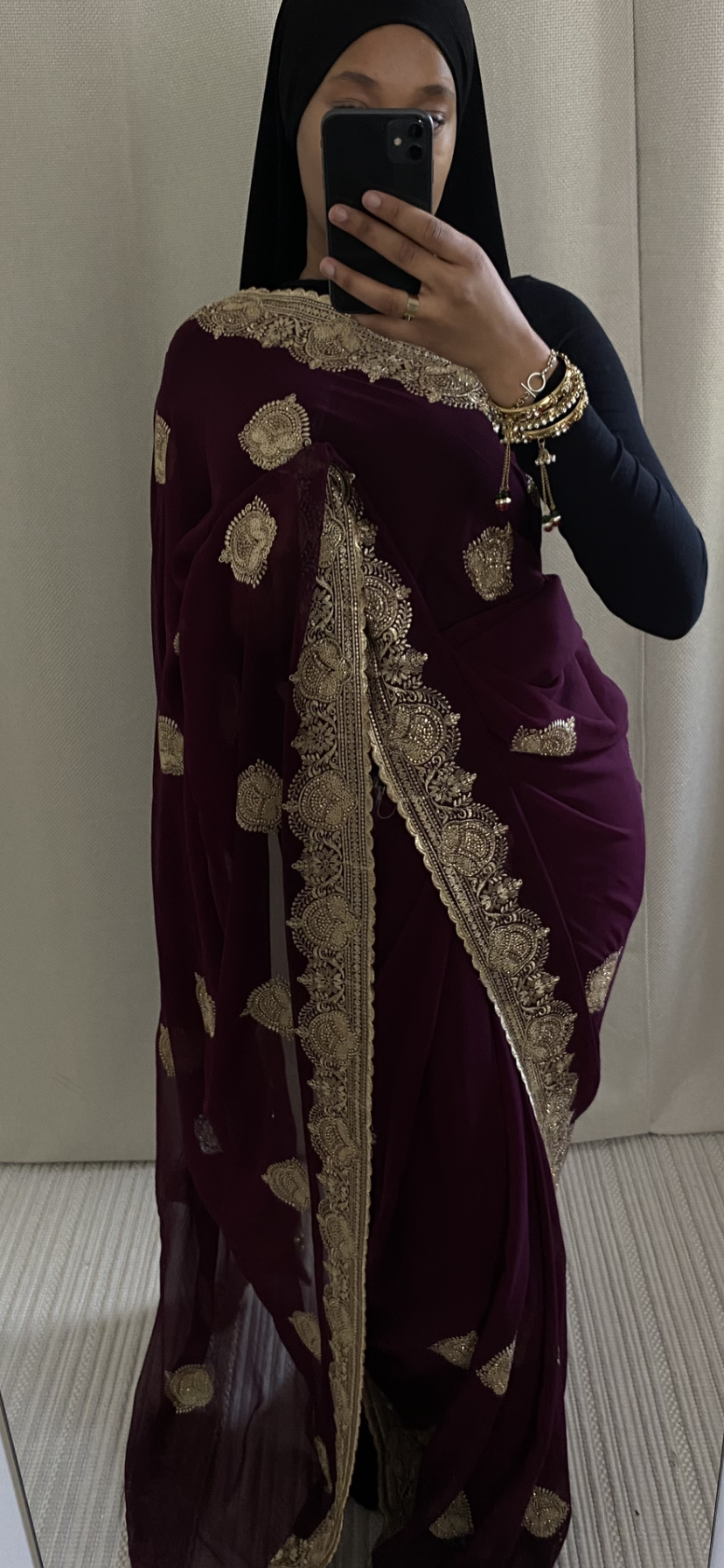 Saree Mayssa violet