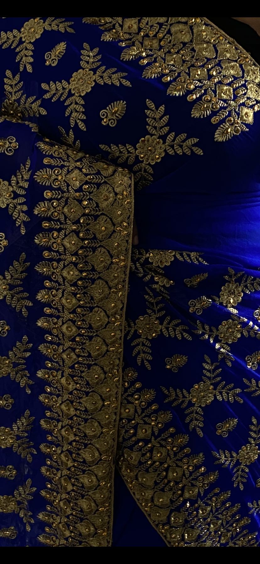 Saree Majda bleu