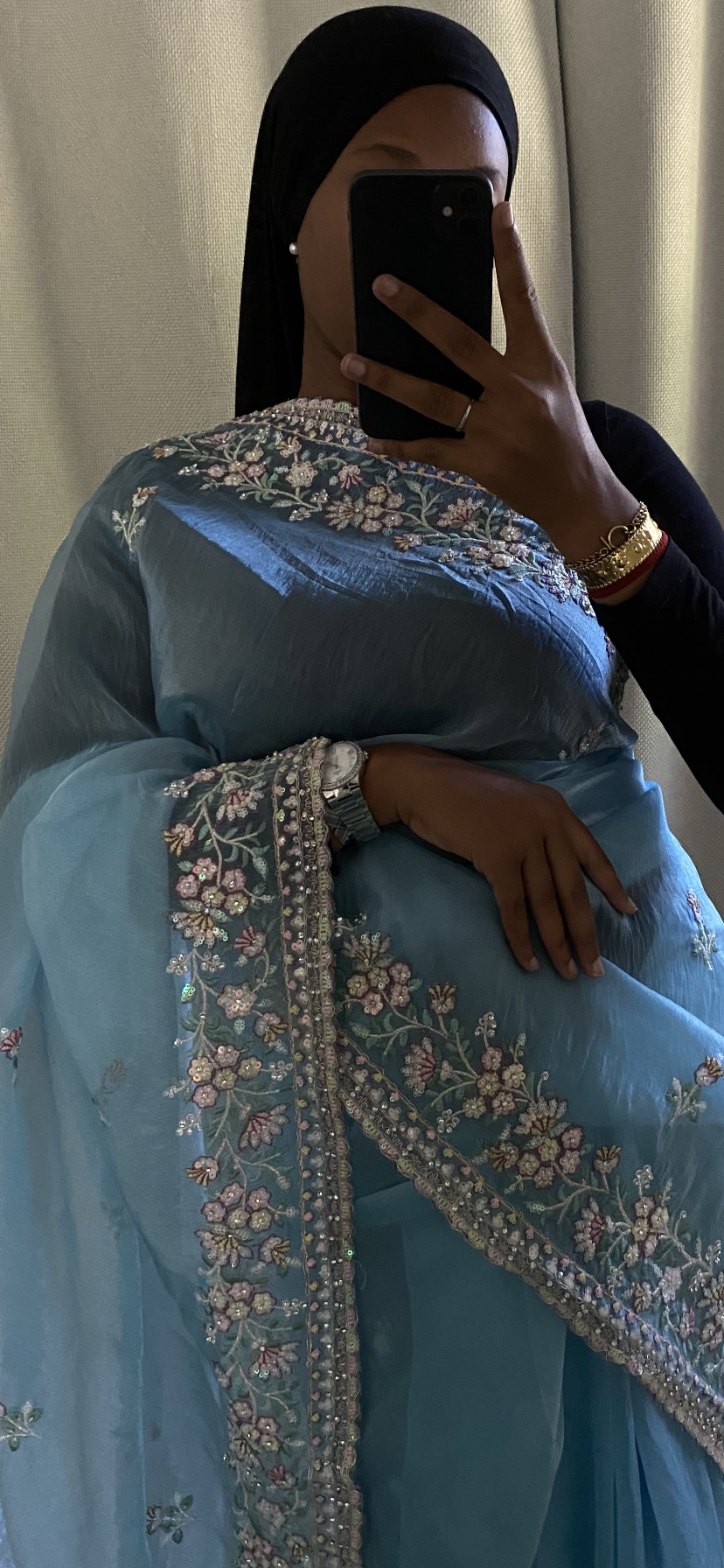 Saree Yasna bleu