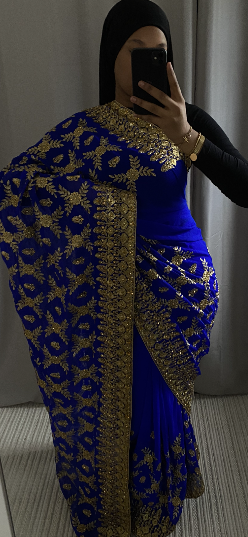 Saree Majda bleu