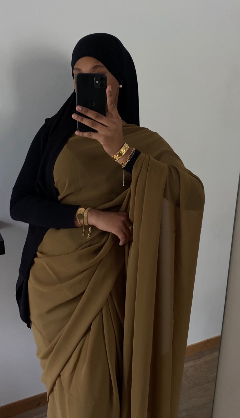 Saree uni kaki