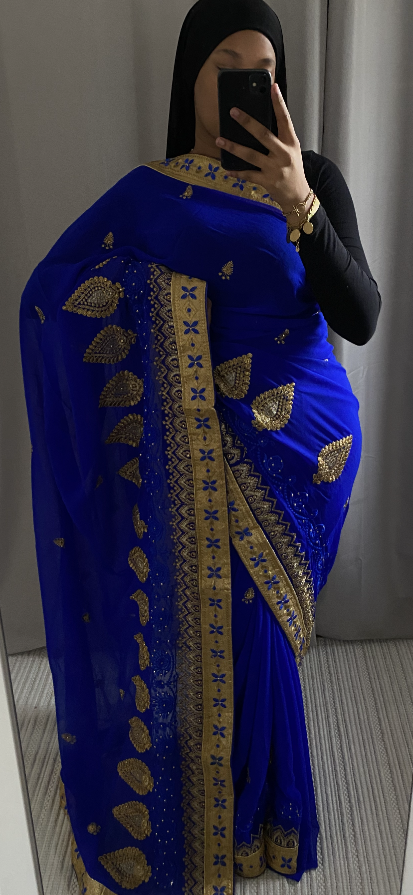 Saree Milla bleu