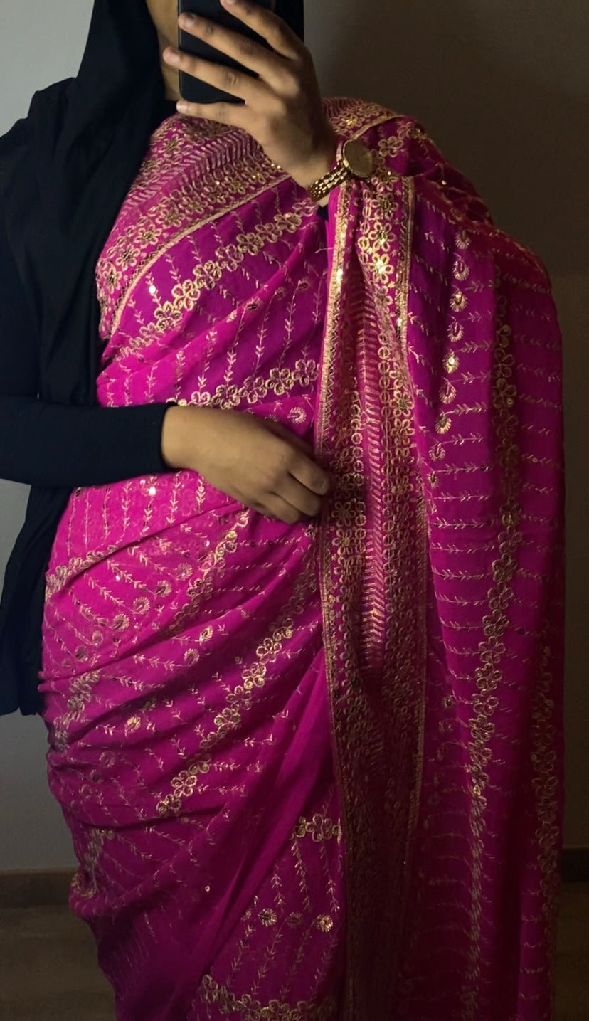 Pinky saree(3)