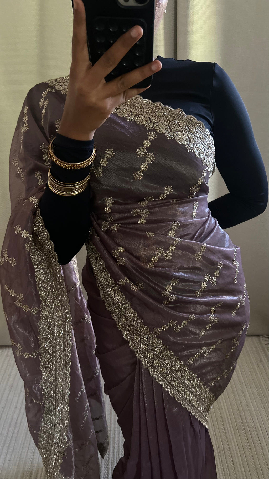 Saree Myah violet