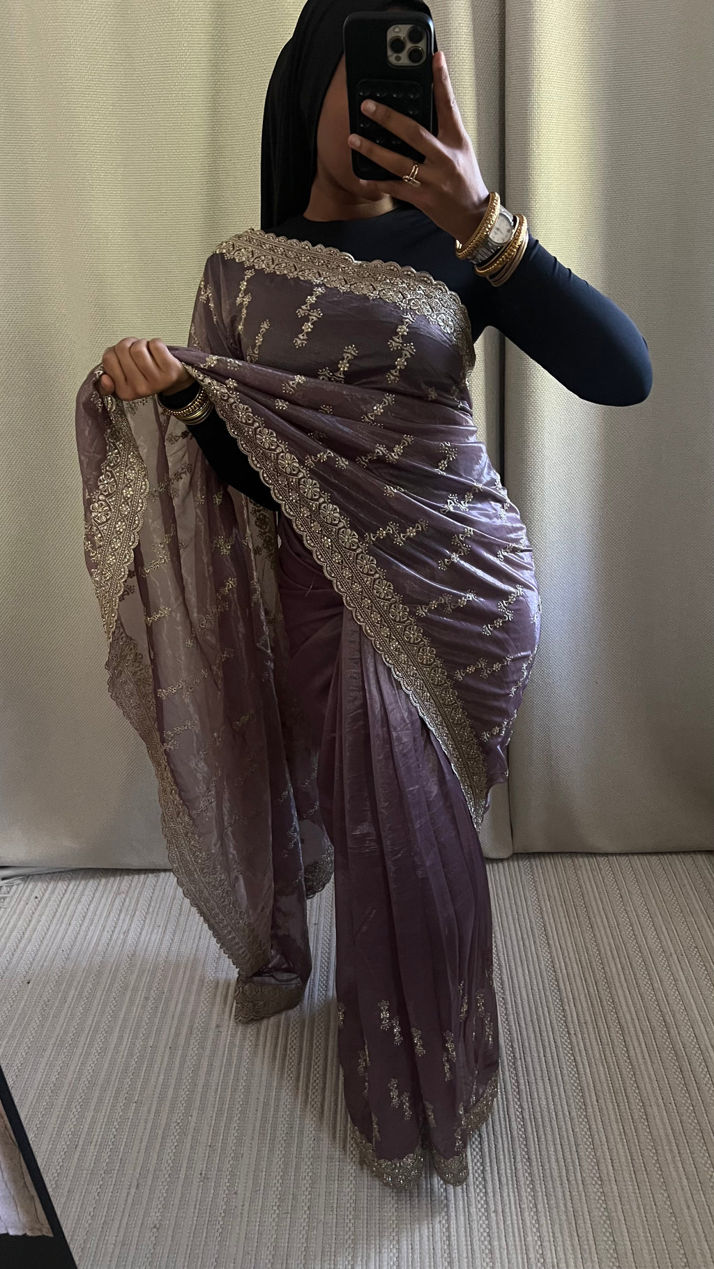 Saree Myah violet