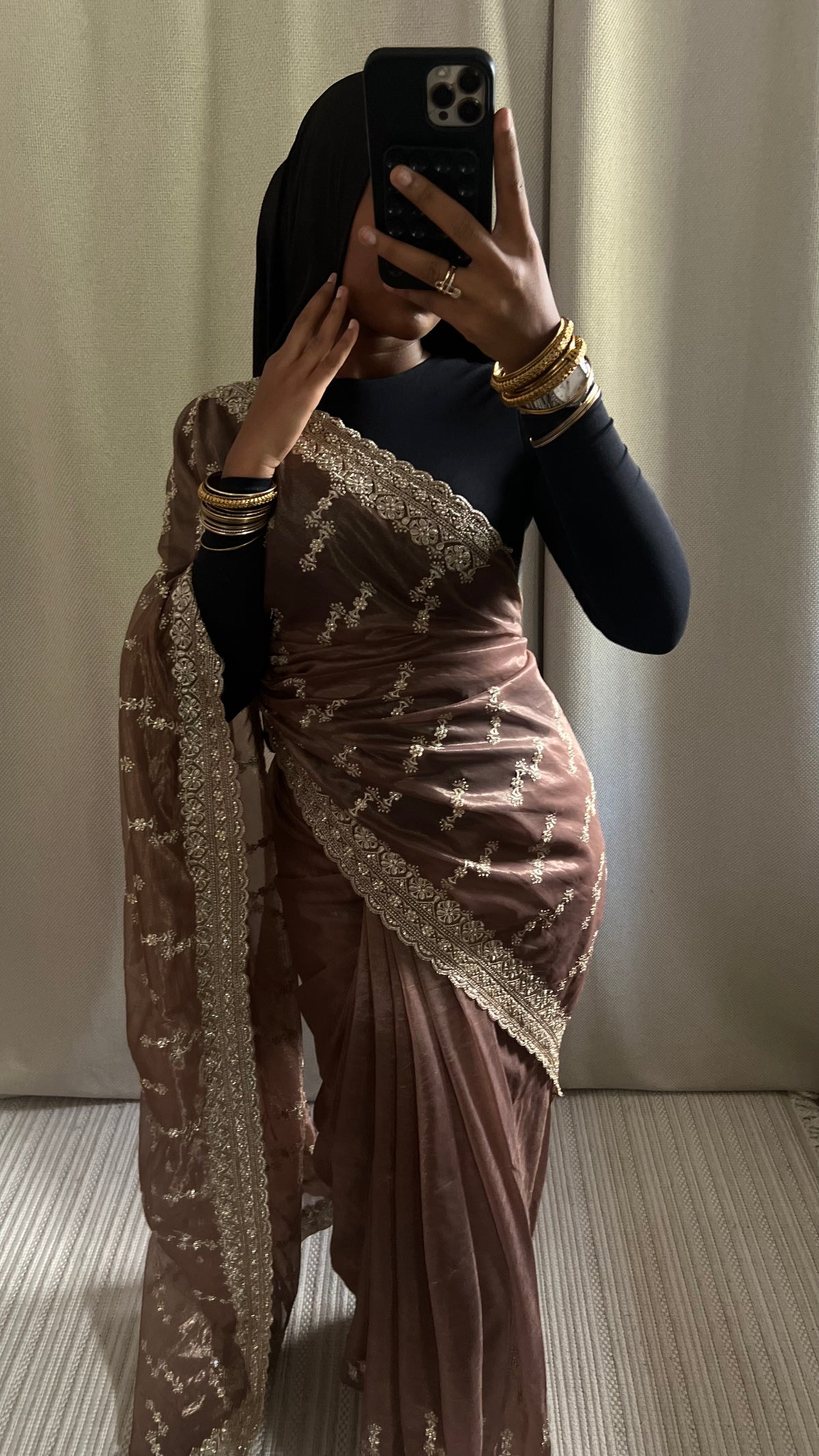 Saree Myah marron