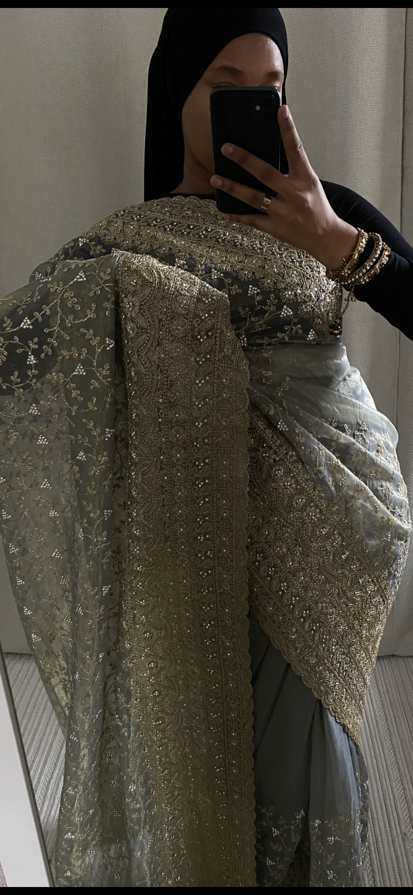 Saree Rym gris