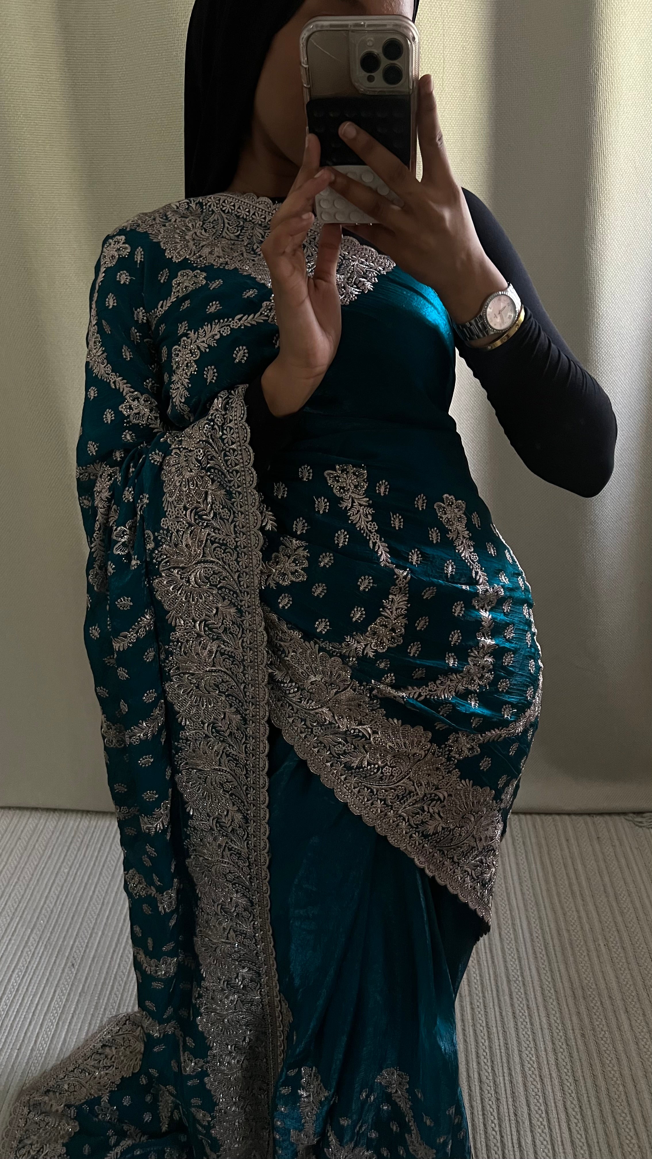 Saree Laya Bleu