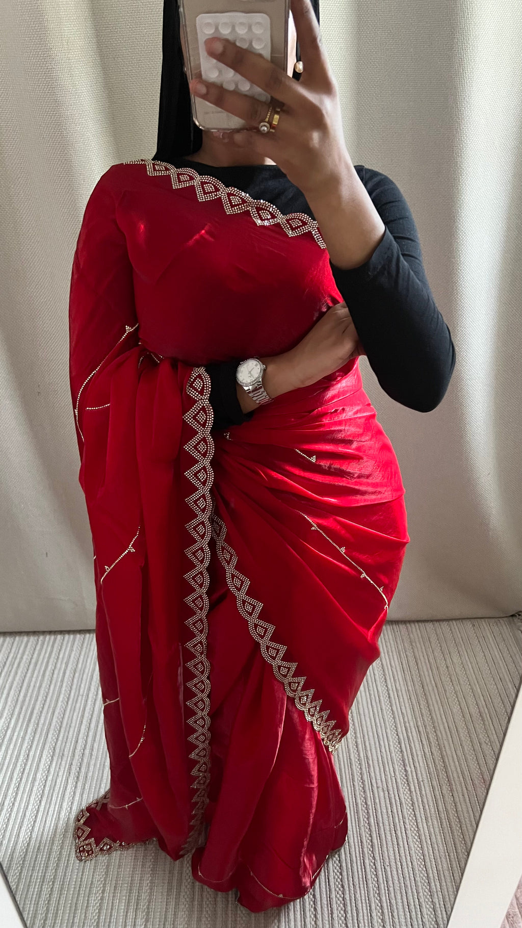 Saree Haby rouge