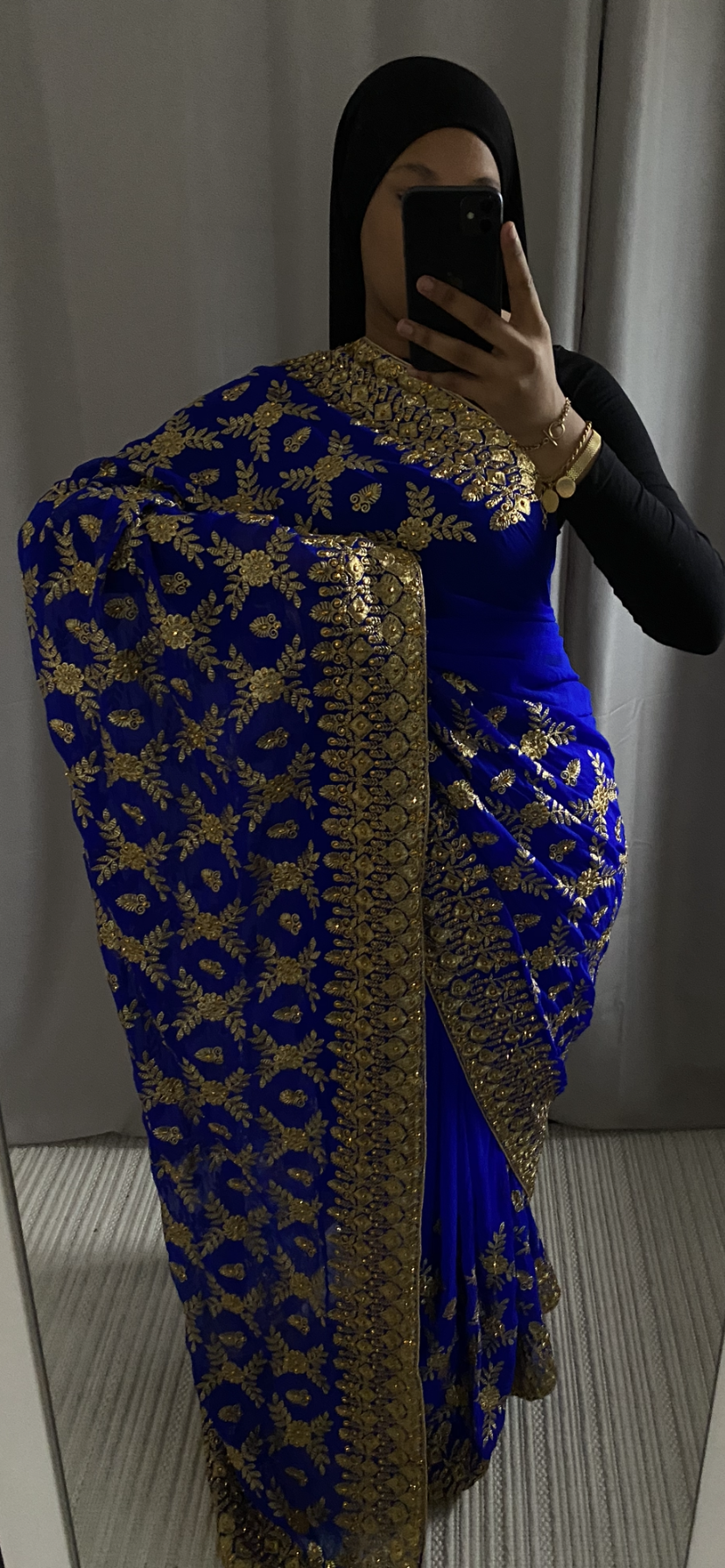 Saree Majda bleu