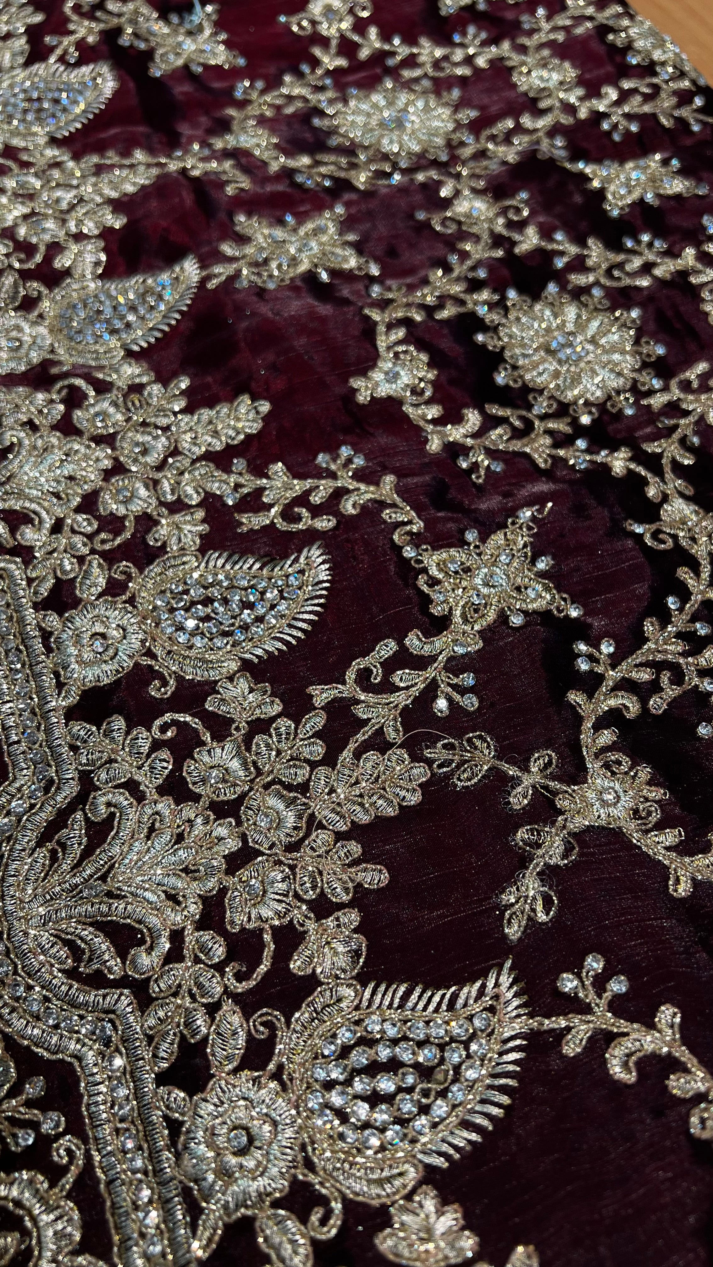 Saree Soraya bordeaux