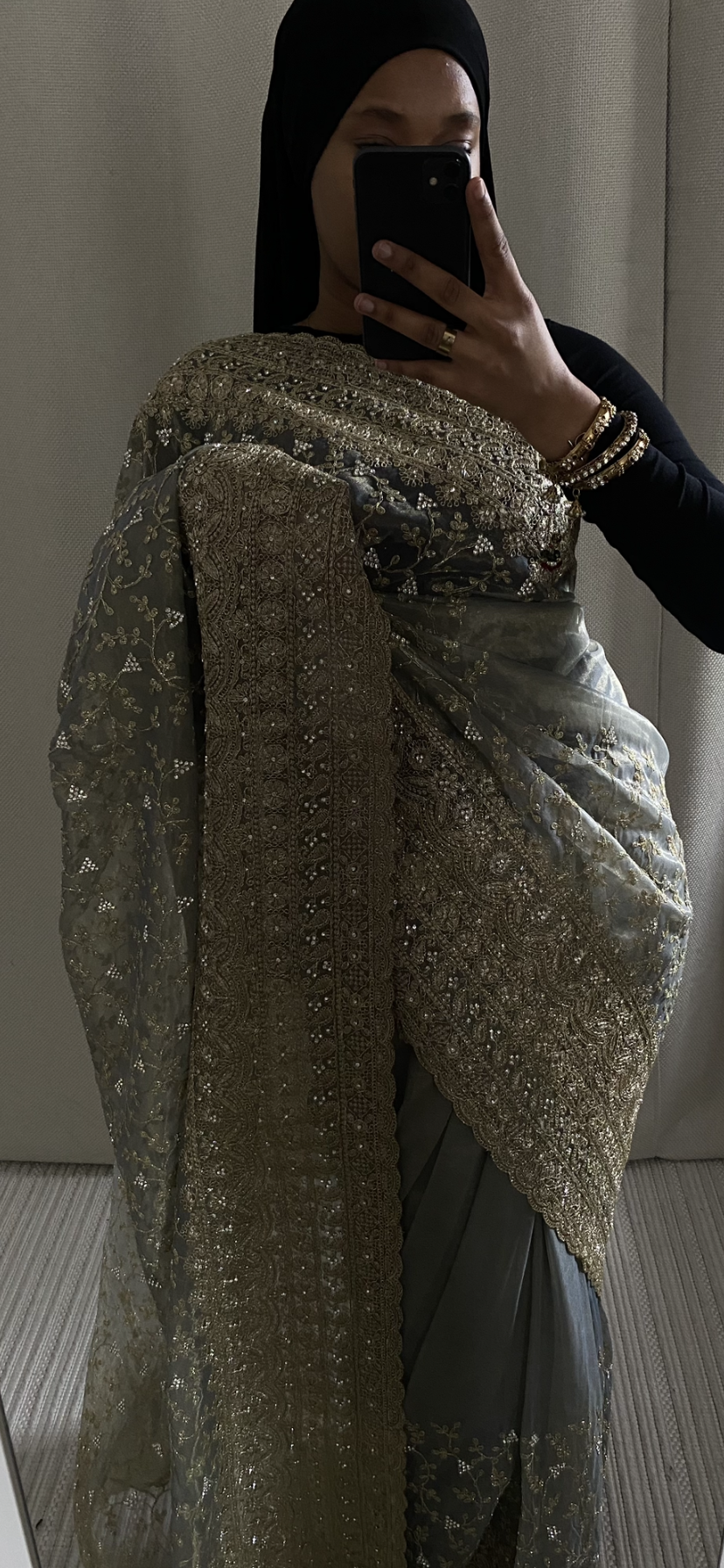 Saree Rym gris