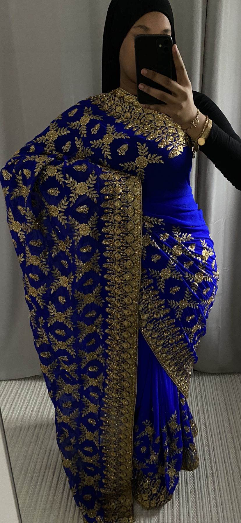 Saree Majda bleu