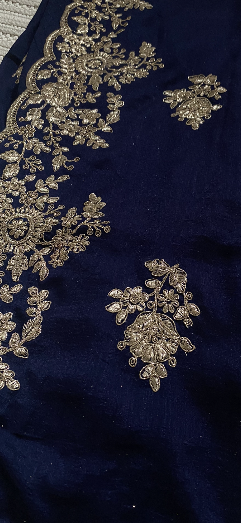 Saree Nour bleu