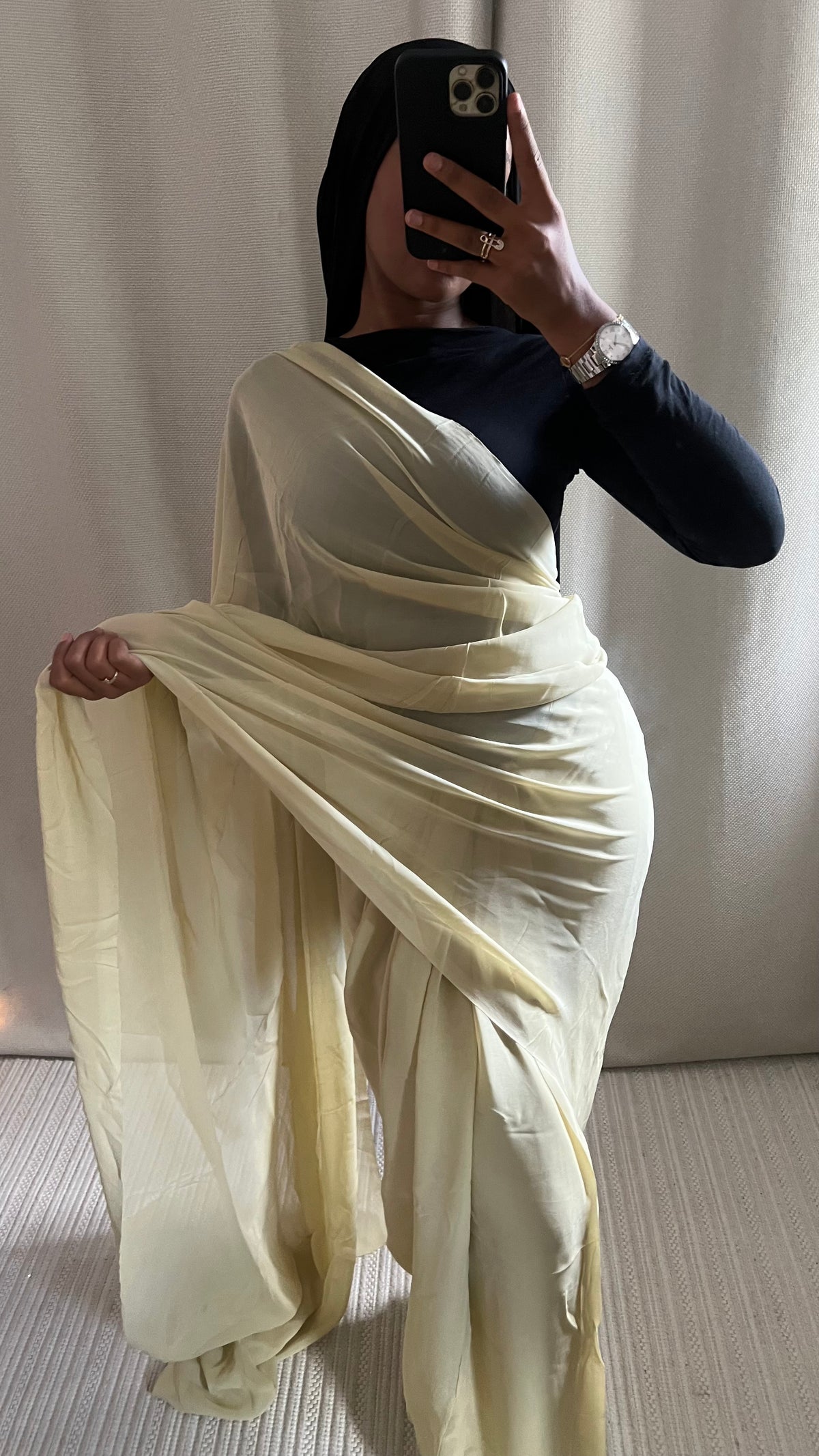 Saree Uni beige