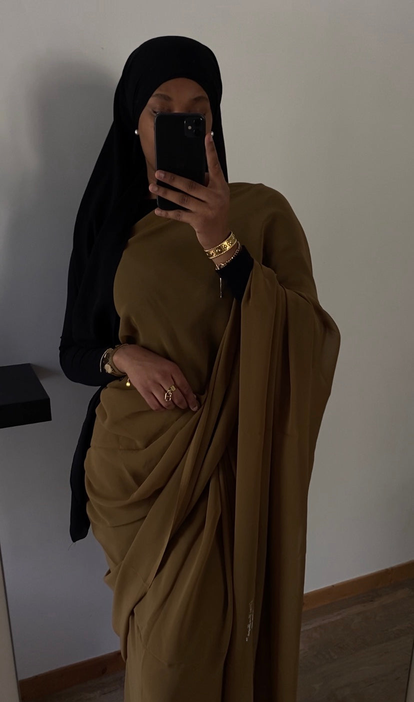 Saree uni kaki