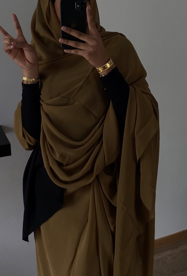 Saree uni kaki