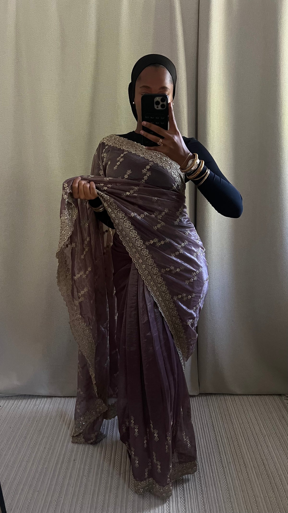 Saree Myah violet