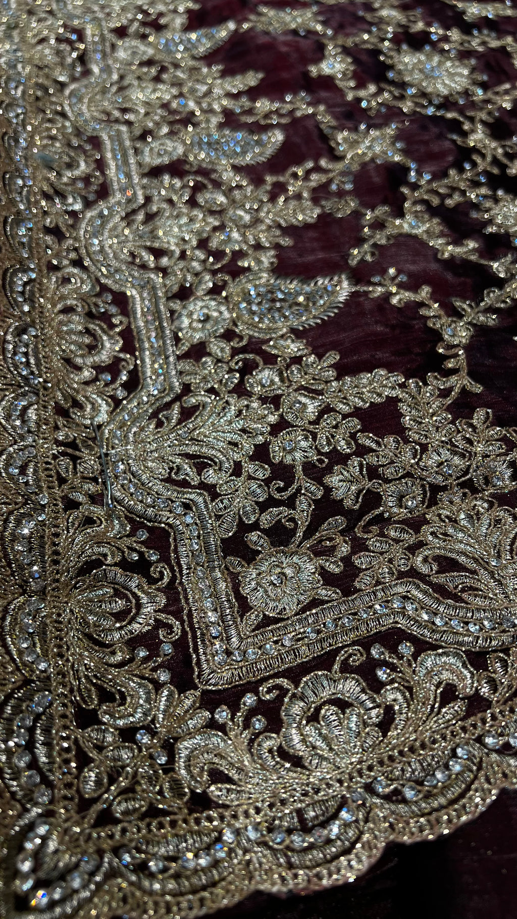 Saree Soraya bordeaux