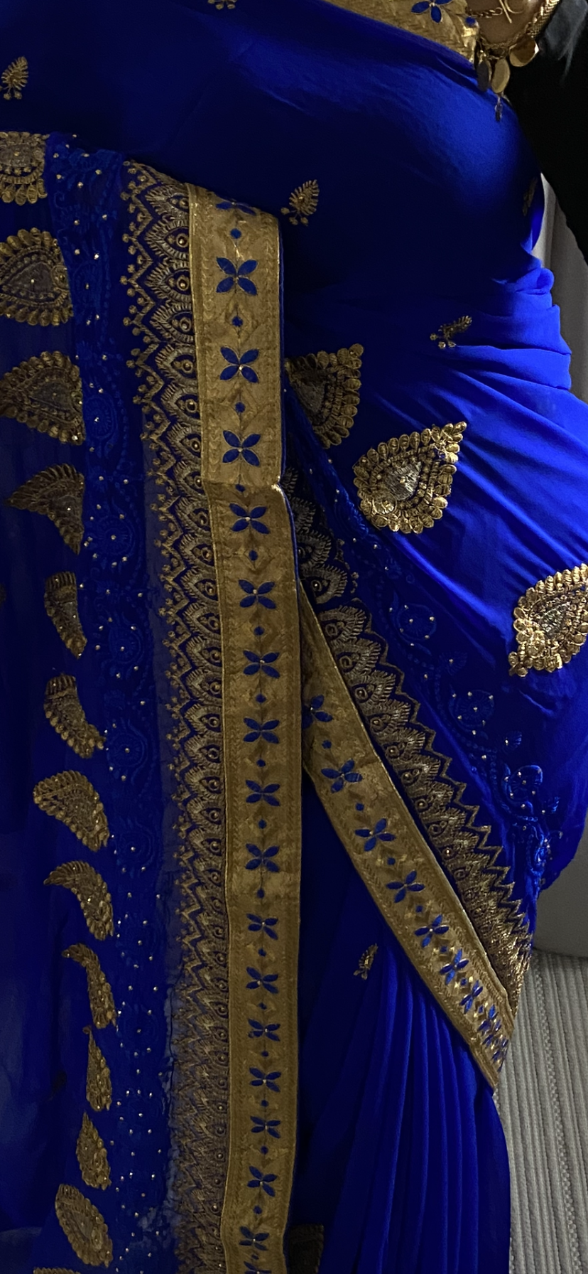 Saree Milla bleu