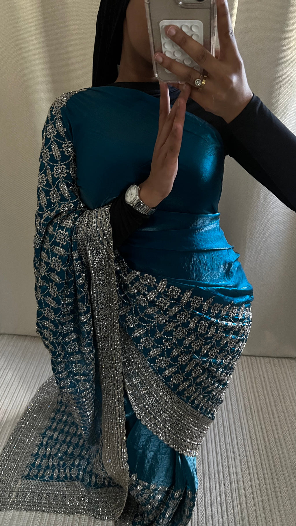Saree Maya bleu